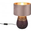 Trio R51231094 stolné svietidlo Kiran 1x60W | E27 - káblový spínač, hnedá, ružová