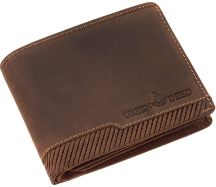 Hnedá pánska kožená peňaženka GPPN418