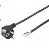 PremiumCord Flexo kabel síťový třížilový 230V s úhlovou vidlicí 2m černá kpsft2b