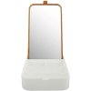 Spirella zrcadlo se šperkovnicí Alais 22 × 13 × 23 cm bílé plast bambus