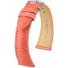 Kožený remienok Hirsch London L 04366022-2, oranžový, jašterica, dĺžka L, Quick Release 19 mm