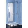 Polysan Easy Line 80x80 cm obdĺžniková chromová lesklé/priehľadné sklo EL5215