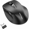 Vention 6-Button 2.4GHz + Bluetooth 5.1 Wireless Ergonomic Mouse Black KTMB0-ST (KTMB0-ST)