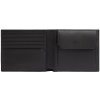 Pánska kožená peňaženka Calvin Klein - Minimalism Leather Billfold Wallet 5CC + Coin /Čierna