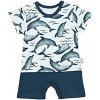 Dojčenský letný bavlnený overal Nicol Dolphin Modrá 56 (0-3m)