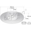 Brzdový kotúč TOPRAN - Hans Pries GmbH 700 643
