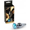 MyLove Toys - Jewellery Dark Silver BUTT PLUG- Light Blue