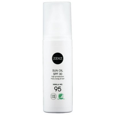 Zenz Organic No. 95 SUN Oil SPF30 High protection face body & hair Vanilla opalovací olej 150 ml