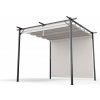 Blumfeldt Pantheon Robust, pergola, 3 x 3 m, s bočnými roletami, práškovo lakovaná oceľ odolná voči poveternostným vplyvom (GDI17-Pantheon 3x3BL)