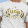Tričko s potlačou OTEC LEKÁR Pánsky Biela L