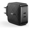 Ugreen CD216 rýchlonabíjačka 2 x USB-C 66W PD EU Black