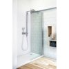 ROTH TOWER LINE TBS 90cm pevná sprchová stena samostatná / deliaca / walk-in kút, profil brillant, sklo číre, 746-9000000-00-02