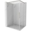 Mexen Rox, Duo posuvný sprchový kút 95 x 75 cm, 8mm číre sklo, oceľový profil, 8C2D-095-075-97-00