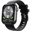 Kronus KR57, inteligentné hodinky, silikónový remienok, čierne KR57 silicon black