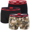 HUGO - boxerky 3PACK eco friendly organic cotton with modern monster print - limitovaná fashion edícia (HUGO BOSS)-M (83-89 cm)