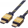Roline HDMI prepojovací kábel Zástrčka HDMI-A, Zástrčka HDMI-A 15.00 m viacfarebná 11.04.5508 štandardné HDMI HDMI kábel; 11.04.5508