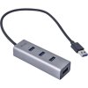 i-tec I-TEC USB 3.0 Metal HUB 4 port Passive USB kombinovaný hub sivá; U3HUBMETAL403