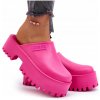 Dámske šľapky na masívnej podrážke, módne BIG STAR NN274019 FUCHSIA 37