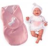 Reborn miminko - Můj malý reborn - Luna v růžovém spacím pytli od Antonio Juan (Mi Pequeño Reborn Lluna con saco de gusanito)