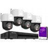 Hilook by Hikvision Súprava na monitorovanie IP 4Mpx s 4 otočnými kamerami PTZ-N4MP-P, Smart Hybrid Light - HiLook od Hikvision