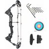 Nastaviteľný kladkový lúk Dreamer Black 20-70 lbs s držiakom šípov 30