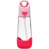 B.Box Fľaša na pitie so slamkou 600 ml flamingo fizz