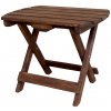 Chic Antique Stolík drevo skladací hnedý 50x35x45 cm 46744