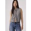 LEVI'S® Dámsky kardigán Supersoft Mini Ruffle Vest Top 005A7-0000 Sivá