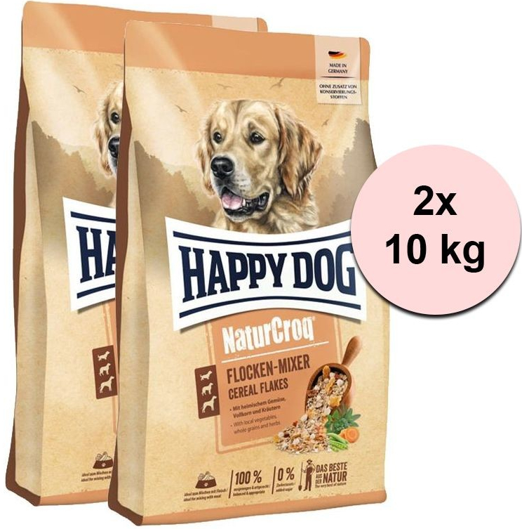 Happy Dog Premium NaturCroq Flocken Mixer 2 x 10 kg