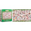 EUROGRAPHICS Puzzle v plechovej krabičke Vianočné mačky 1000 dielikov