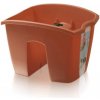 Nohel garden Truhlík CROWN na zábradlí plastový terakota 24x28cm