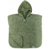 XKKO Bio bavlněné froté pončo Organic Granite Green (1,5 - 4 roky)
