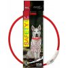 Obojok Dog Fantasy LED nylon - červený, 65cm