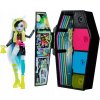 Monster High Strašidelné tajomstvá bábika Frankie Stein + doplnky HNF79