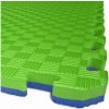 TATAMI PUZZLE podložka - Dvoubarevná - 100x100x3,0 cm, zelená/modrá