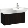 Laufen Základná skrinka pod umývadlo 76,9 cm, tmavohnedý jilm - tmavý hliníkový držiak H4030031102631