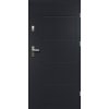 Vchodové dvere Tytan, 80 P, rozmer vr. zárubne: 900 × 2070 mm, oceľ, pravé, antracit, plné, Z49420