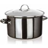 BANQUET Hrniec smaltovaný METALLIC Black 26 cm, 6 l, s pokrievkou