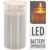 HOMESTYLING LED svíčka skleněná 7,5 x 15 cm teplá bílá KO-XX8113850