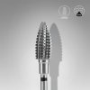 Staleks Karbidový brúsny nadstavec Pine Cone čierný 6 mm /14 mm FT110H060/14