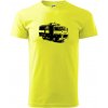 Hasičské auto Hasiči - Klasické pánske tričko vyššej gramáže - S ( Neonová žltá )