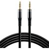 Kábel everActive audio AUX konektor Jack 3,5mm stereo 150cm silikón čierny CBS-1,5JB