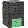 Plastový záhradný kompostér, 450 l, čierny/zelený