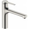 Hansgrohe Zesis M33 - Drezová batéria 160, s výsuvnou spŕškou, sBox lite, vzhľad nerezový - 74804800