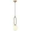 Eurolamp | Luster na lanku 1xE27/40W/230V mosadz | EU0331