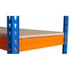 Regál Racks RAT60 HD, kovový, 4 police, 1800x1800x600 mm, max. 600 kg/polica