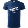 Still Plays With Planes - Klasické pánske tričko vyššej gramáže - 3XL ( Polnočná modrá )