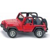 SIKU Jeep Wrangler čierna červená mestský model auta kov plast Jeep Wrangler 80 mm 1:32
