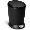 Pedálový odpadkový kôš Simplehuman – 6 l, čierny plast