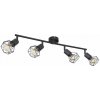 Globo 54802S-4 prisadené stropné svietidlo Xara 4x40W | E14 - čierna